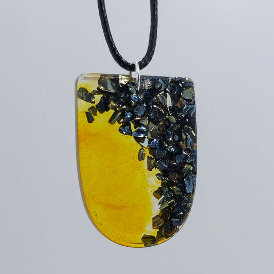 #21 Necklace - Amber & Stone