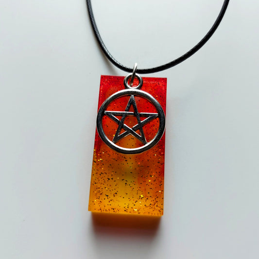 #23 Necklace - Flame coloured