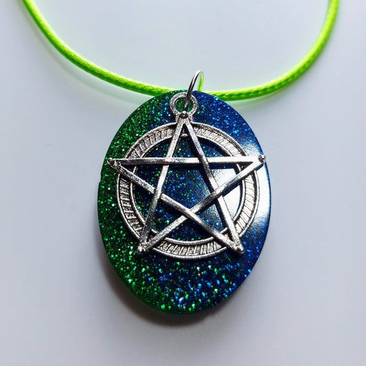 #22 Necklace - Green & Blue