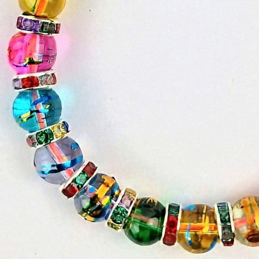 #18 Stretch Bracelet - Rasta beaded